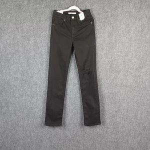 Levi's  724 Black Jean Straight Leg Size 25 Cotton Blend Women's